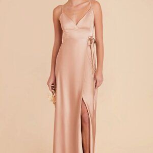 NEVER WORN! Birdy Grey "Cindy" dress ROSE GOLD matte satin